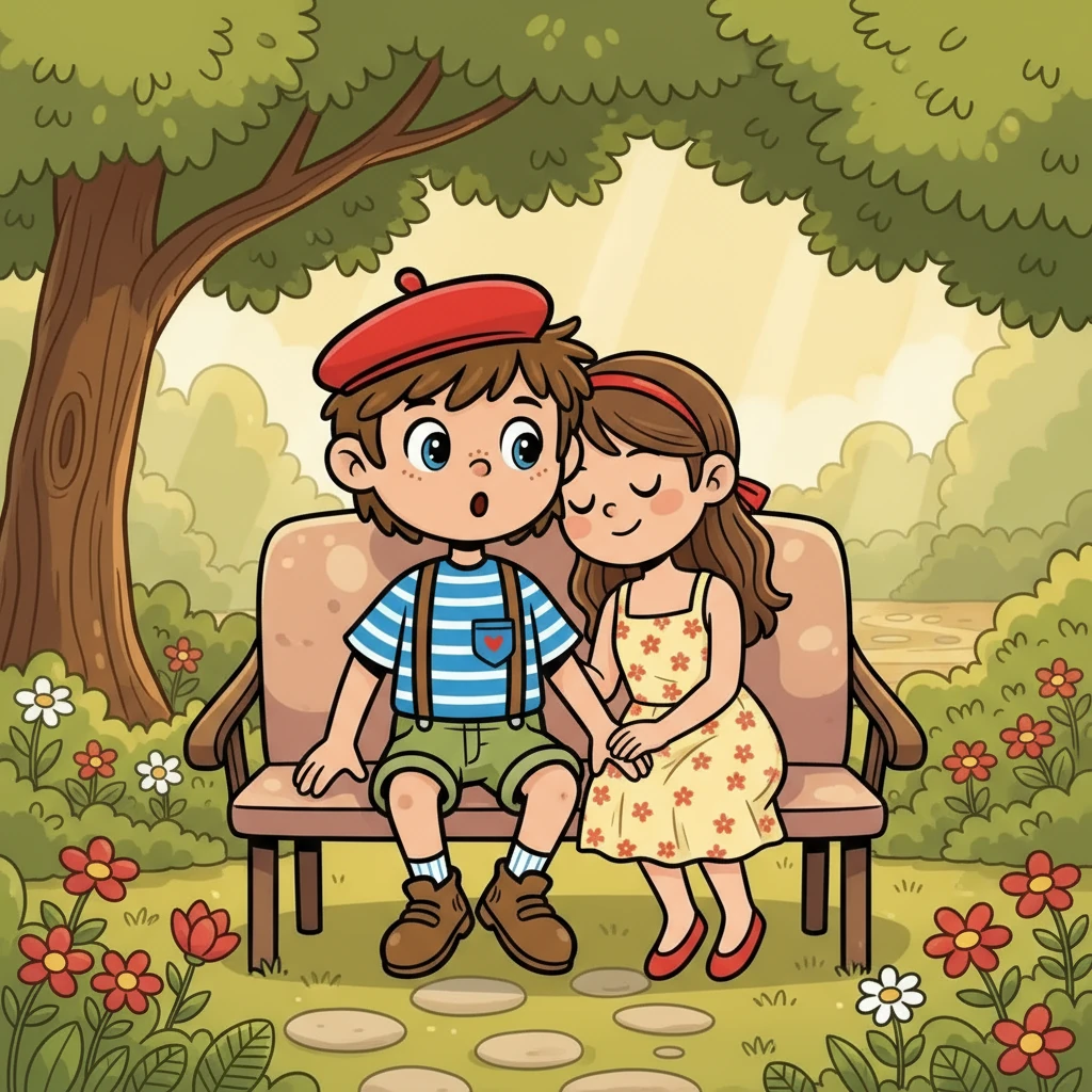 Gracia, assise près d'Emmanuel, pose sa tête sur son épaule. Elle écoute les battements de son cœur, sentant la force de leur amour. Emmanuel lui murmure des mots tendres, lui rappelant à quel point elle est précieuse à ses yeux.