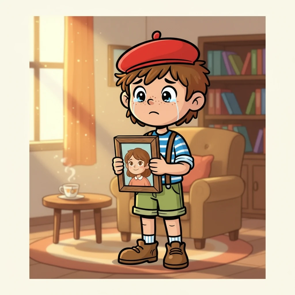 Emmanuel, les larmes aux yeux, contemple le portrait de Gracia. Il réalise que leur amour est un cadeau précieux, un bonheur inestimable. Il promet de chérir chaque instant passé avec elle, pour toujours.