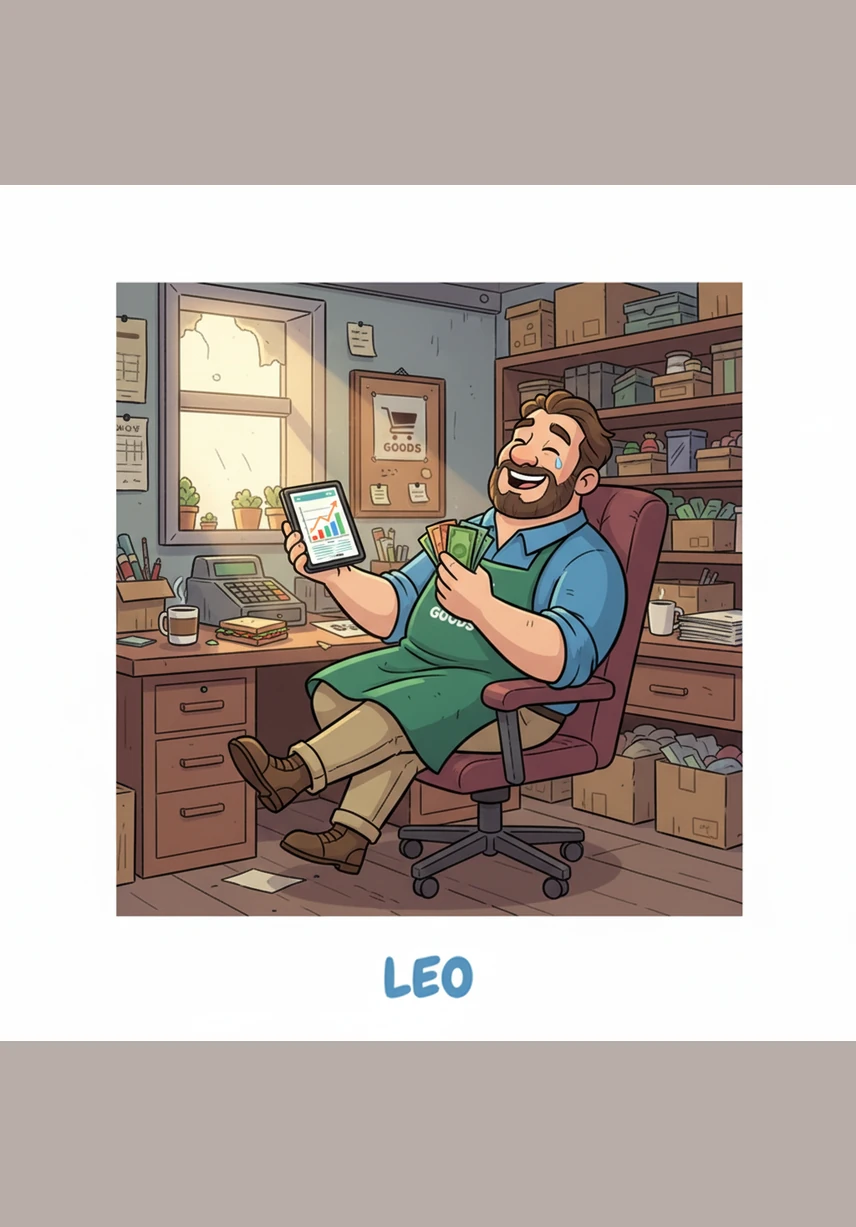 The screen lit up with a clear prediction and a colorful chart recommending exactly how many crates of goods to order. Leo felt a surge of relief as the uncertainty that had plagued his business finally began to fade away.