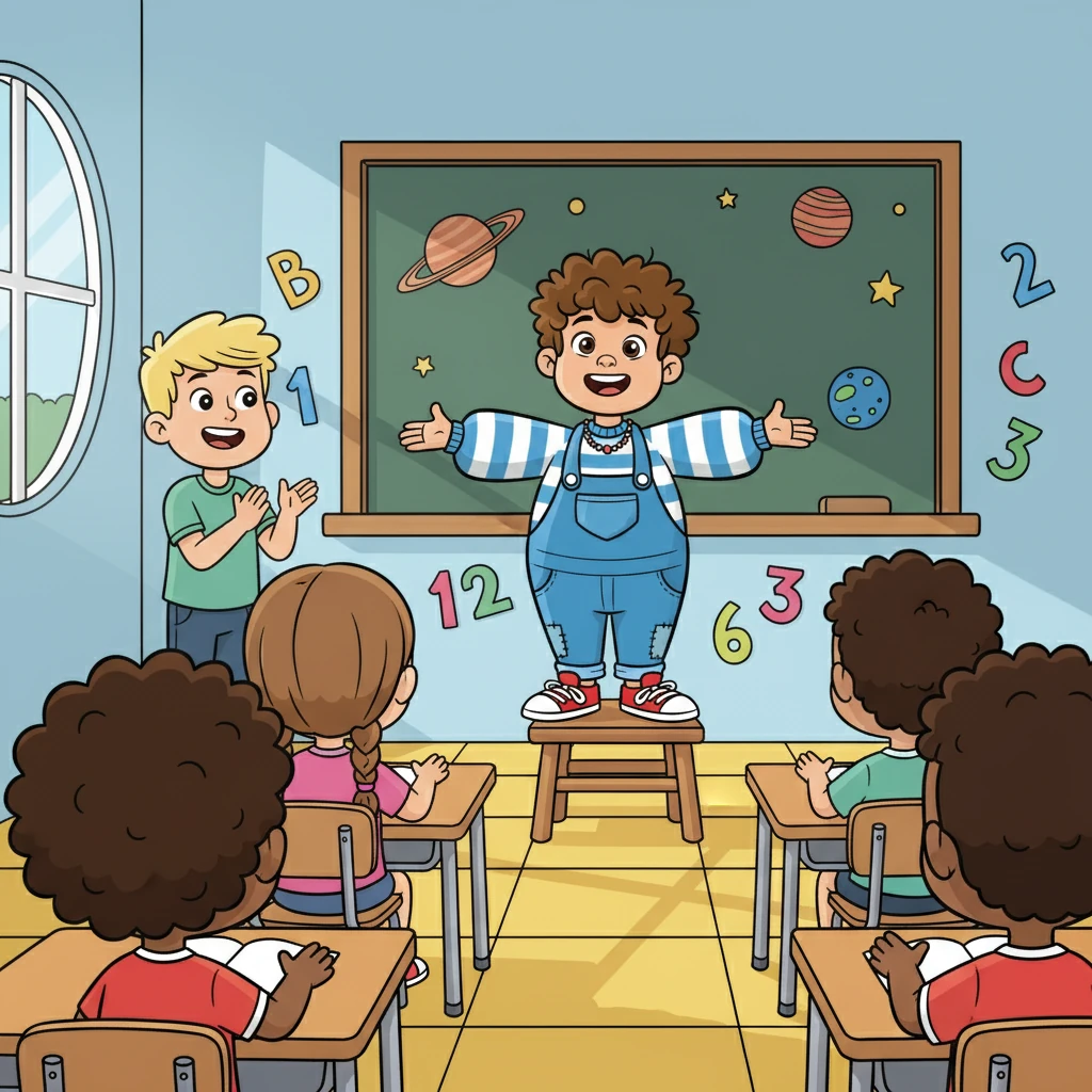 David gained confidence and participated in school activities. He even spoke in front of the class without fear. Edward was filled with pride for his friend's growth.