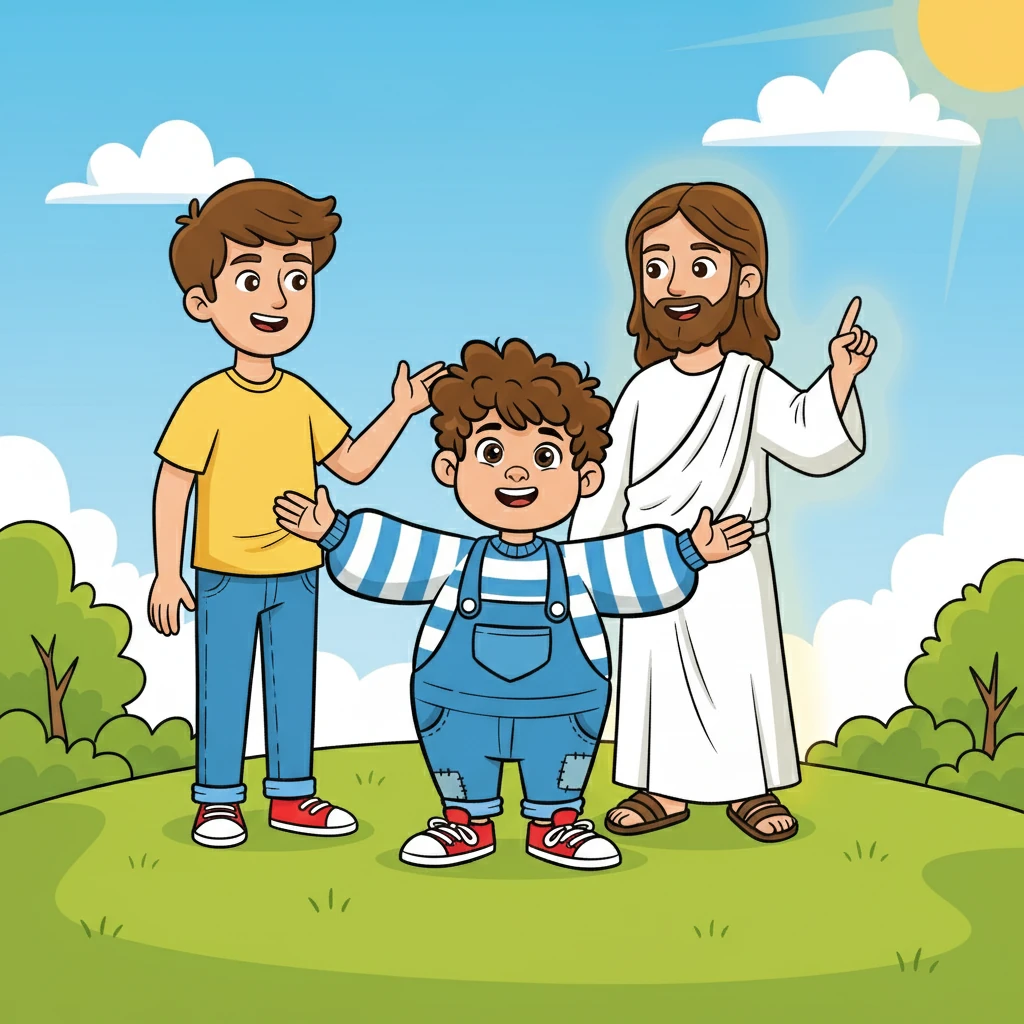 One day, Joe thanked Edward for showing him Jesus' love. Edward replied that it wasn't him, but Jesus who deserved the credit. They all shared a smile.