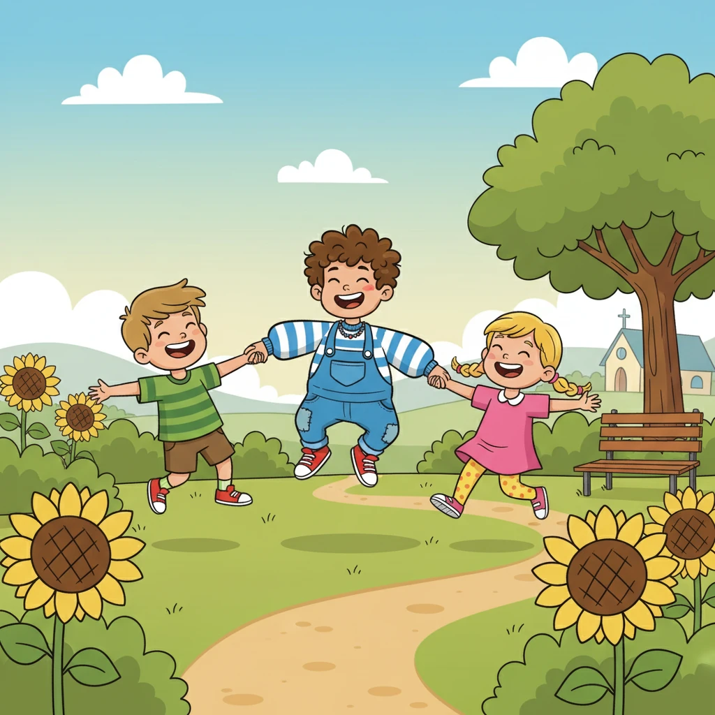 From that day forward, Edward, Joe, and David became the best of friends. They promised to spread love and help others, just as Edward had helped them. Sharing Jesus' love could change hearts forever.