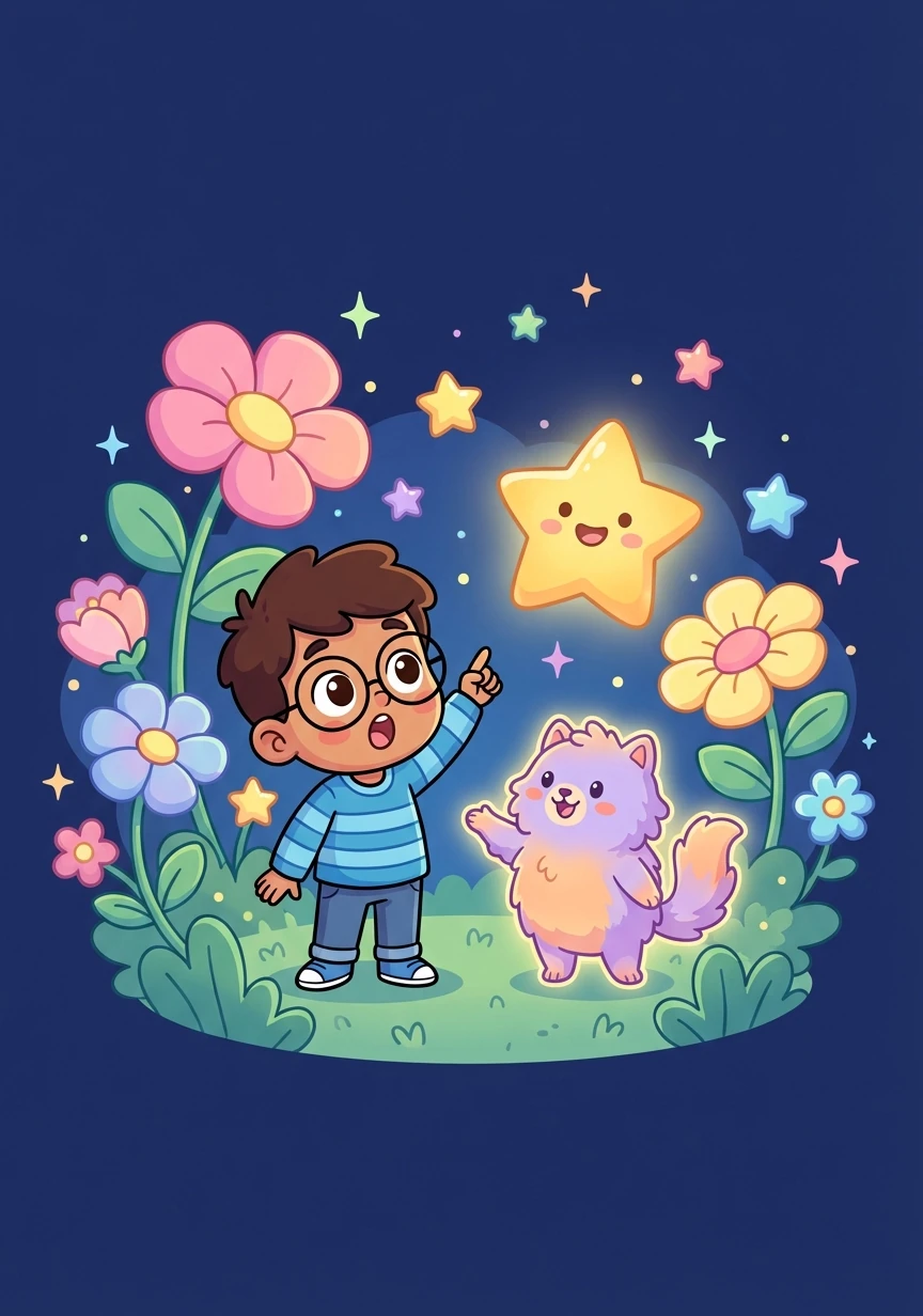 أخذ فرفور خالد إلى حديقة مليئة بالنجوم المتلألئة. شرح فرفور لخالد أن الظلام ليس مخيفاً كما يبدو، وأن النجوم تضيء حتى أحلك الليالي.