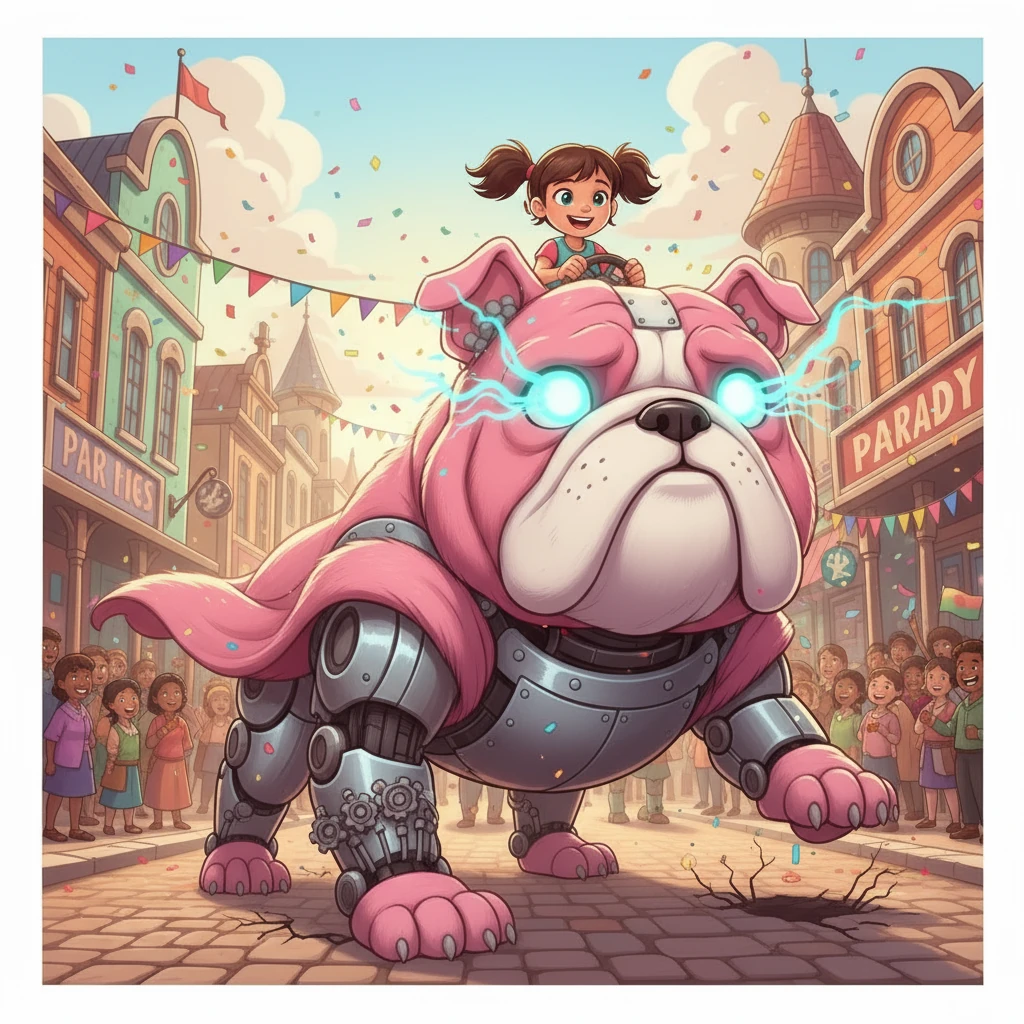 Maya initiated the startup sequence, and Lyra's glowing cyan eyes blinked to life. Hydraulic systems whirred as the colossal puppet awakened, ready to take her first step. The crowd gasped as Lyra's massive paws prepared to move, creating a sense of both awe and excitement.