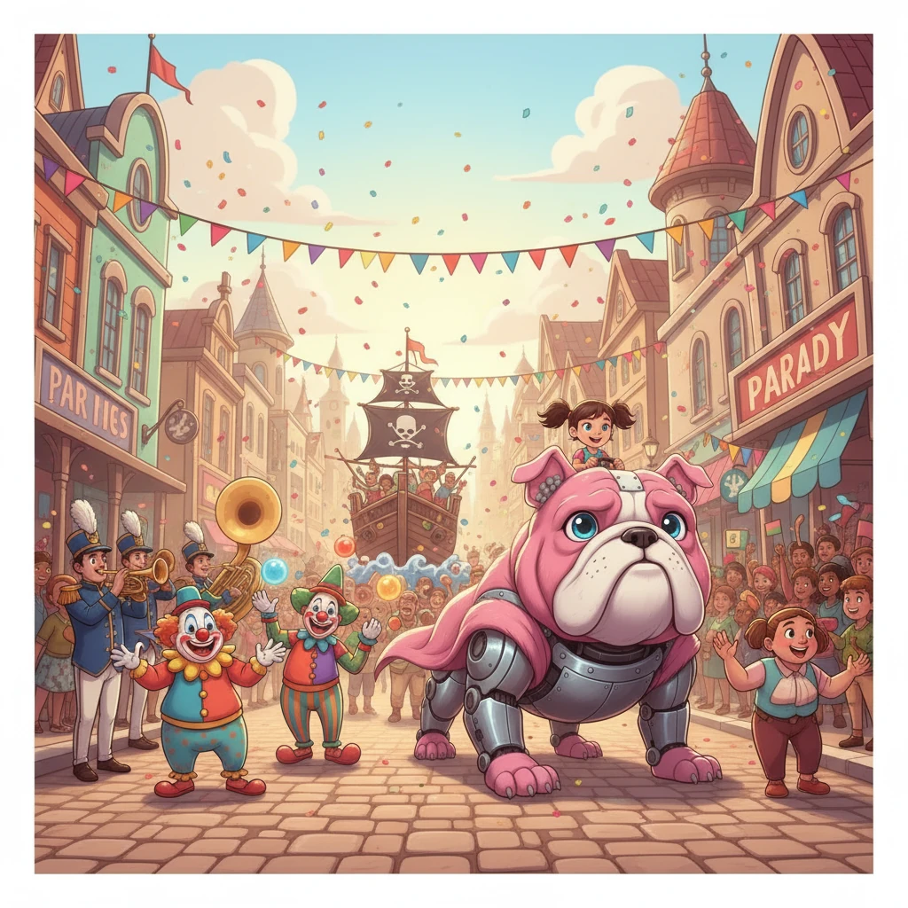 As Lyra paraded down the street, she encountered many other parade participants. She was greeted by marching bands, clowns, and other floats. Lyra's presence brought smiles to everyone's faces and spread joy throughout the city.