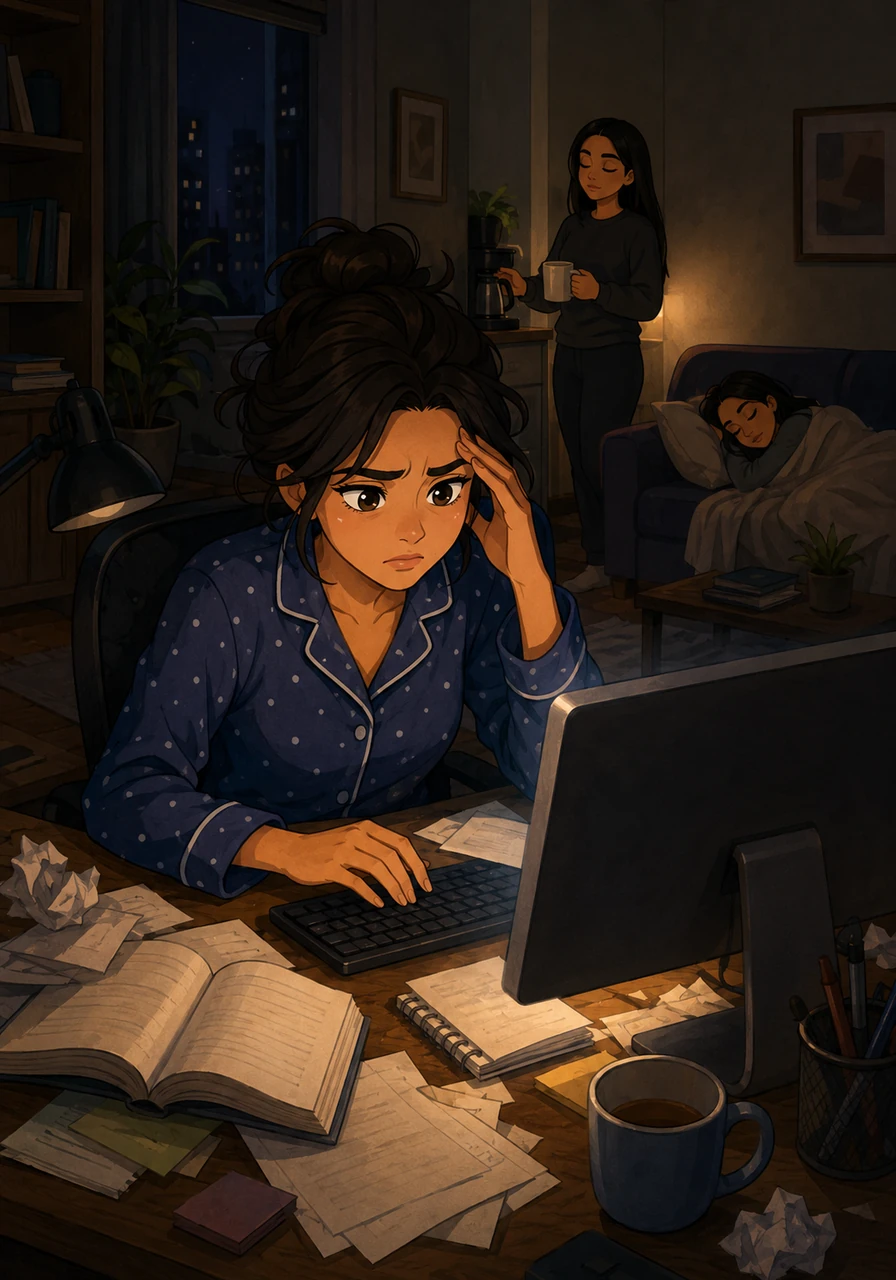 Even with a dedicated computer, Karla spent late nights typing up reports. She struggled to organize her thoughts effectively, spending valuable time on formatting. She knew her current methods weren't sustainable for the busy school environment.