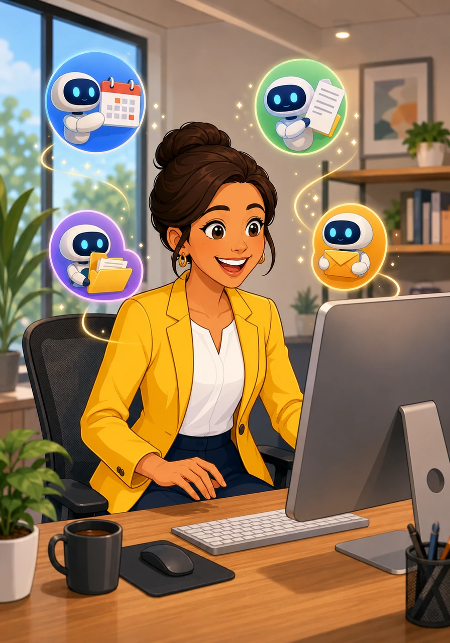 Karla eagerly embraced the new technology in her office. She started exploring AI-powered tools that could help her manage calendars, categorize documents, and draft communications quickly. She felt like she was discovering a whole new set of super-efficient assistants.