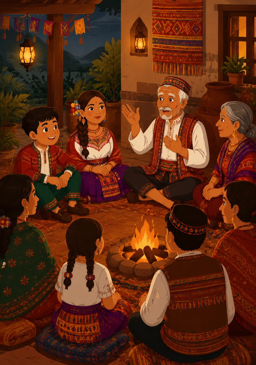 Families gather around to listen to the elders tell stories of long ago, explaining the deep meaning behind their specific rituals. Though the tales are different, they all speak of bravery, gratitude, and the enduring strength of the human spirit throughout history.