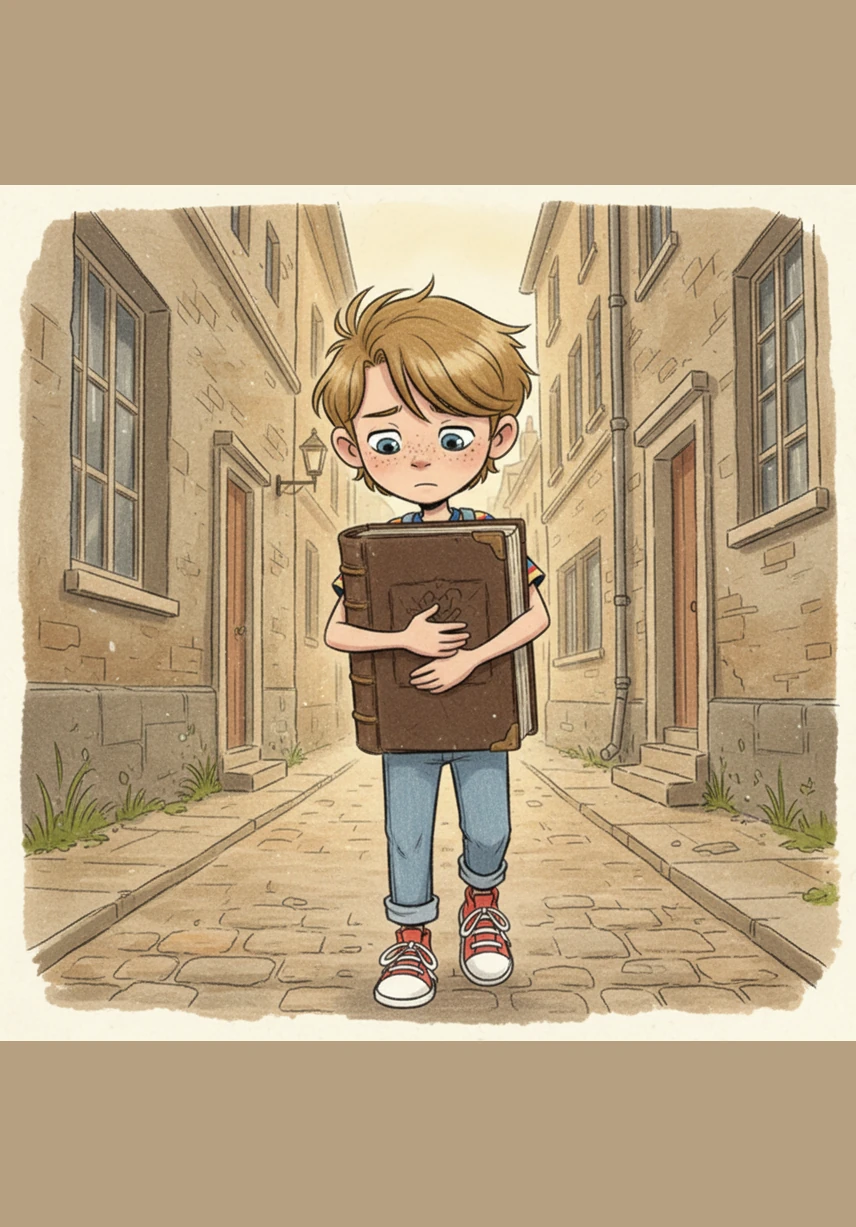 Little Leo walks up slowly, clutching a thick book tightly to his chest. He feels a bit nervous about reading out loud, but Kacey looks up at him with her warm, brown eyes. She gently rests her chin on his knee, letting him know she is there just to listen.