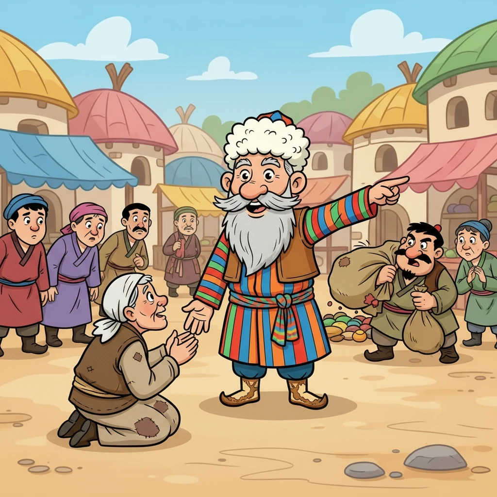 Алдар көсе әрқашан әділдікті жақтайтын. Ол әлсіздерге көмектесіп, жамандыққа қарсы тұратын. Алдар көсе елге жақсылық жасауға тырысты.
