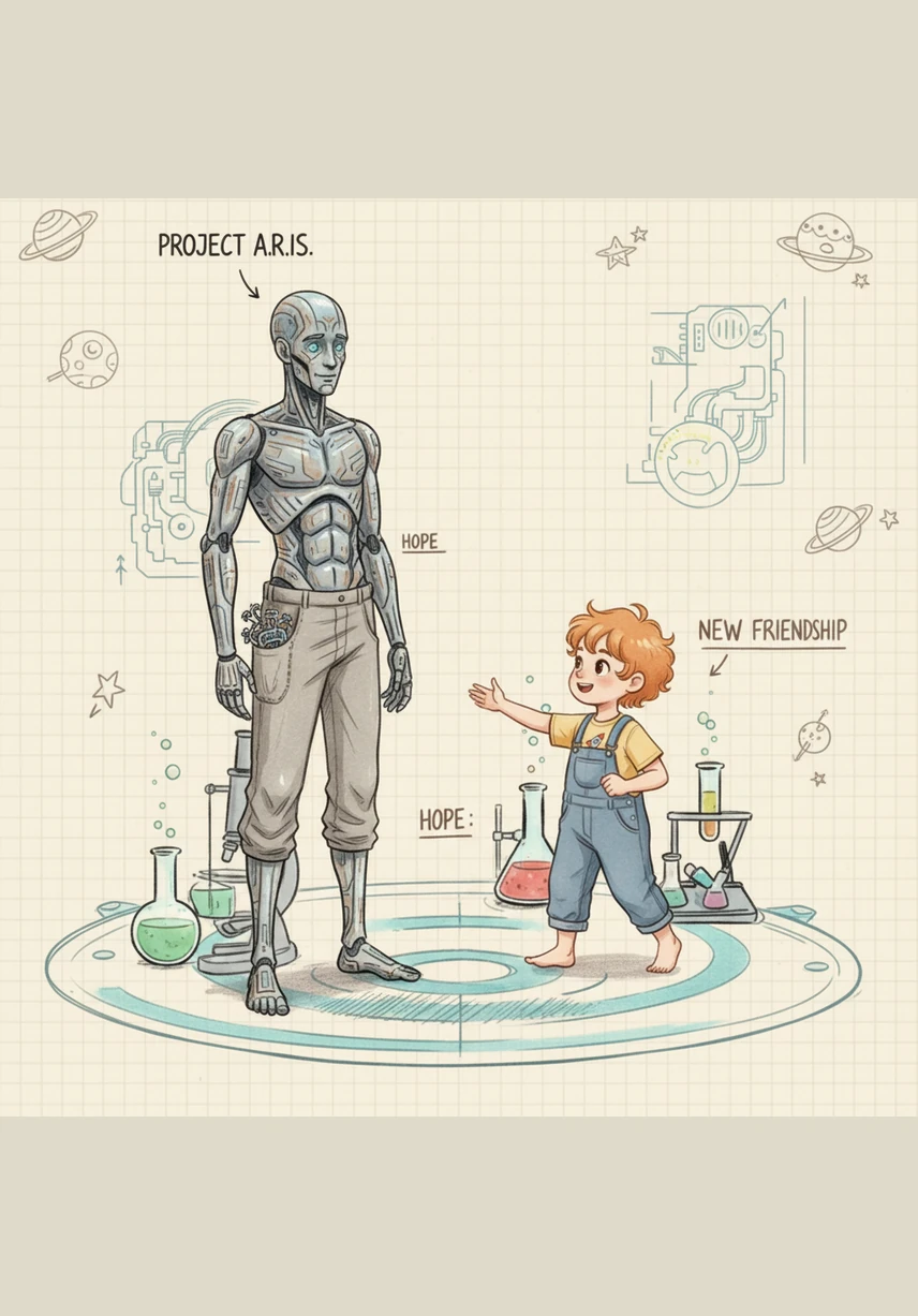 Aris begins to share his digital reflections with the world, bridging the gap between human hearts and synthetic minds. He finds that his unique perspective helps others see the magic and depth in their own everyday existence.