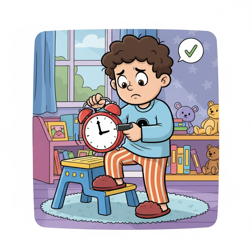 A puzzled frown creased Mark's brow as he checked the battery's date, then snapped it firmly back into place. The alarm fell silent, and a wave of relief washed over him. He carefully climbed down, ready to return to his warm bed, when he froze mid-step.