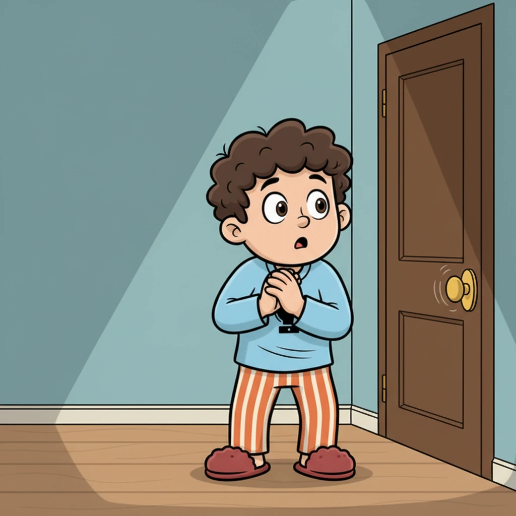 Mark’s eyes were glued to the guest bedroom door, his breath catching in his throat. And then, very, very slowly, with an eerie, deliberate grace, the polished brass doorknob began to turn. It rotated silently, as if an unseen hand was carefully twisting it.