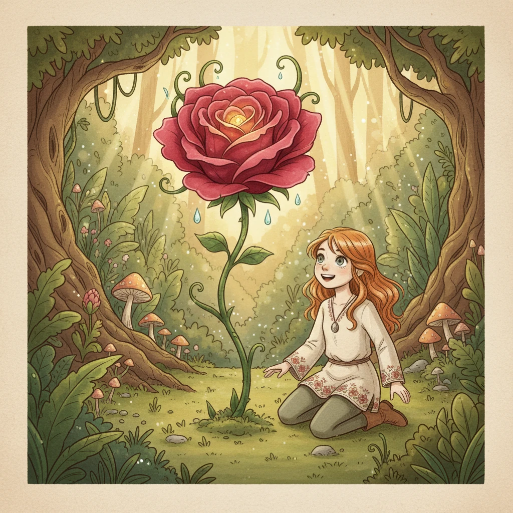 The Rose of Whispering Petals - 童话故事