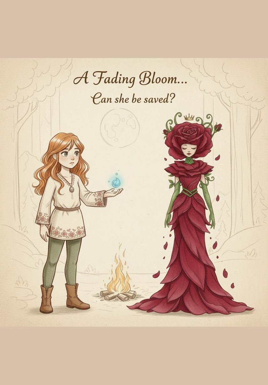 Rosetta spoke of a great shadow that fell over Floria when the world outside grew too busy to dream. Lily listened with wide eyes as the rose described crystal rivers and mountains made of giant, emerald leaves.