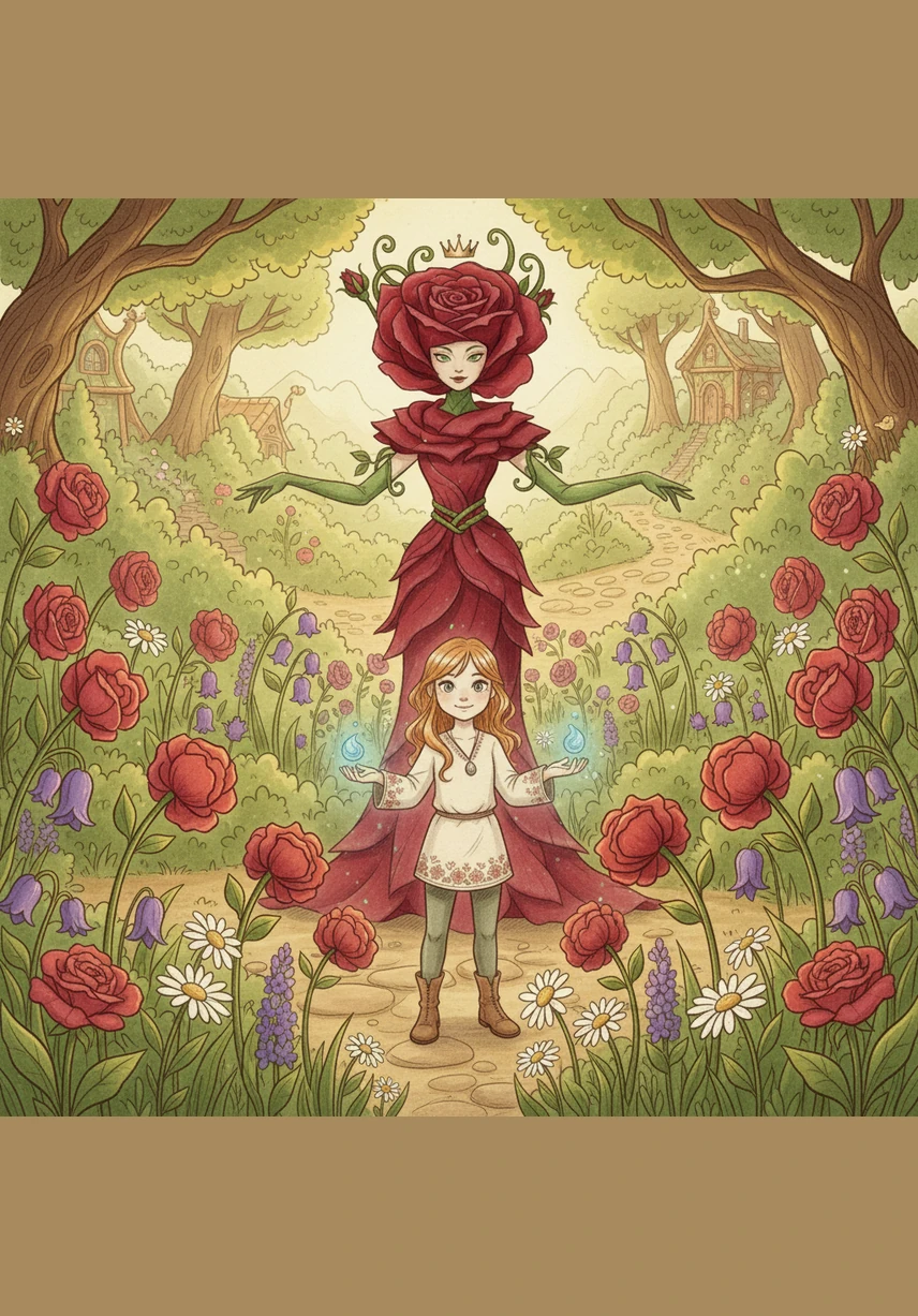 The entire kingdom of Floria began to wake up, with every flower bowing toward the little girl who brought back the light. Rosetta’s voice rang out in a chorus of joy, thanking Lily for remembering the magic that the rest of the world had forgotten.