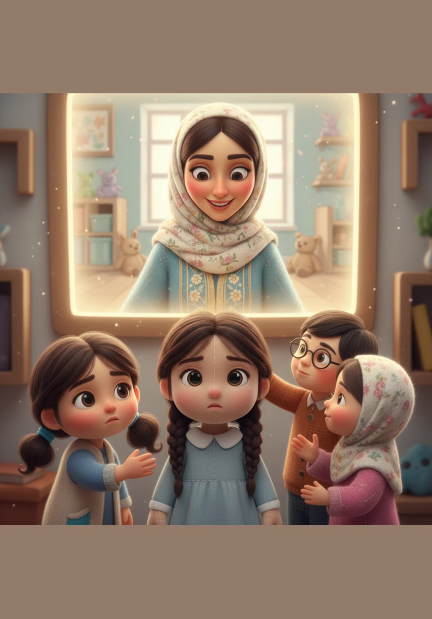 تبدأ الشاشة باللمعان معلنة بدء اللقاء، وتظهر تباعاً وجوه سوار وزينة وجنى، عيونهن تلمع ببريق الشوق المختلط بالقلق، وكأن الشاشة أصبحت نافذة سحرية تفتحهن على عالم من الأمان.