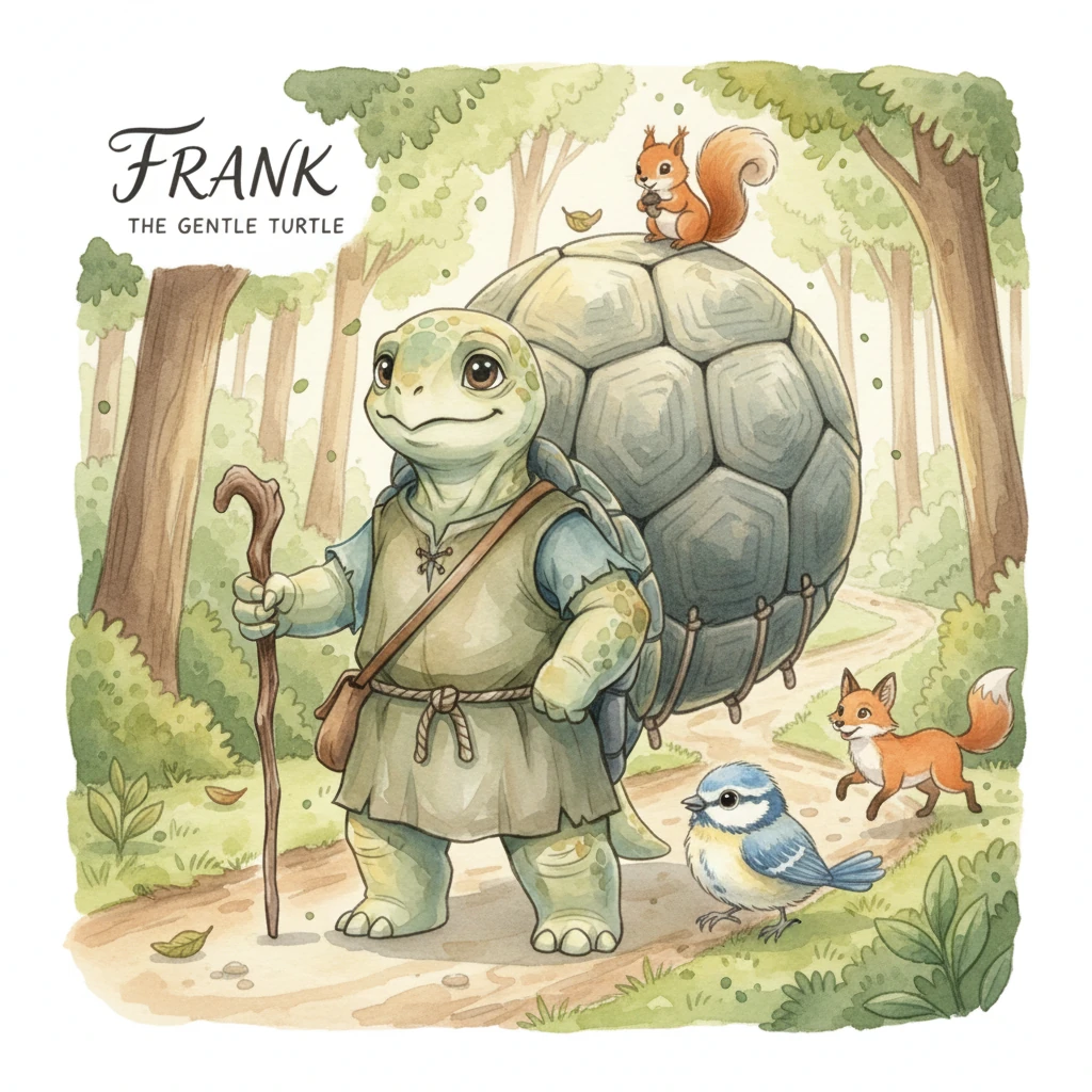 Frank the Kindhearted Turtle - 动物故事