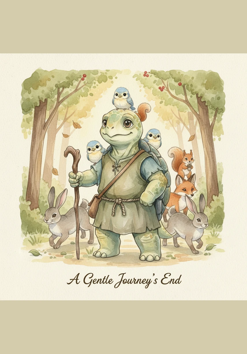 All the forest animals gathered around and cheered loudly, calling Frank the kindest turtle they had ever known. From that day on, Frank knew that being slow was special because it gave him the time to see who needed help the most.