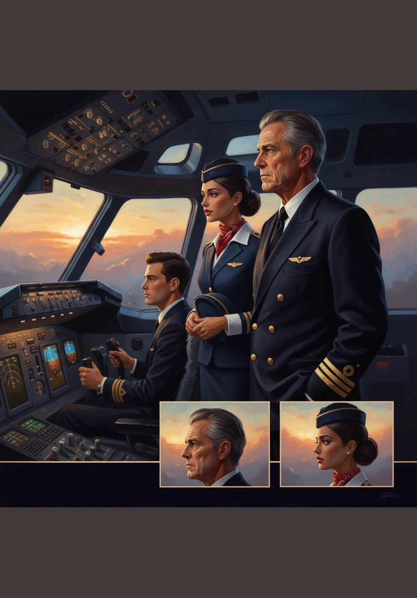 The distant lights of their destination begin to twinkle through the evening haze, signaling the start of the long descent. Captain Elias communicates with the control tower, his voice steady and professional as he prepares for the final leg of the voyage.