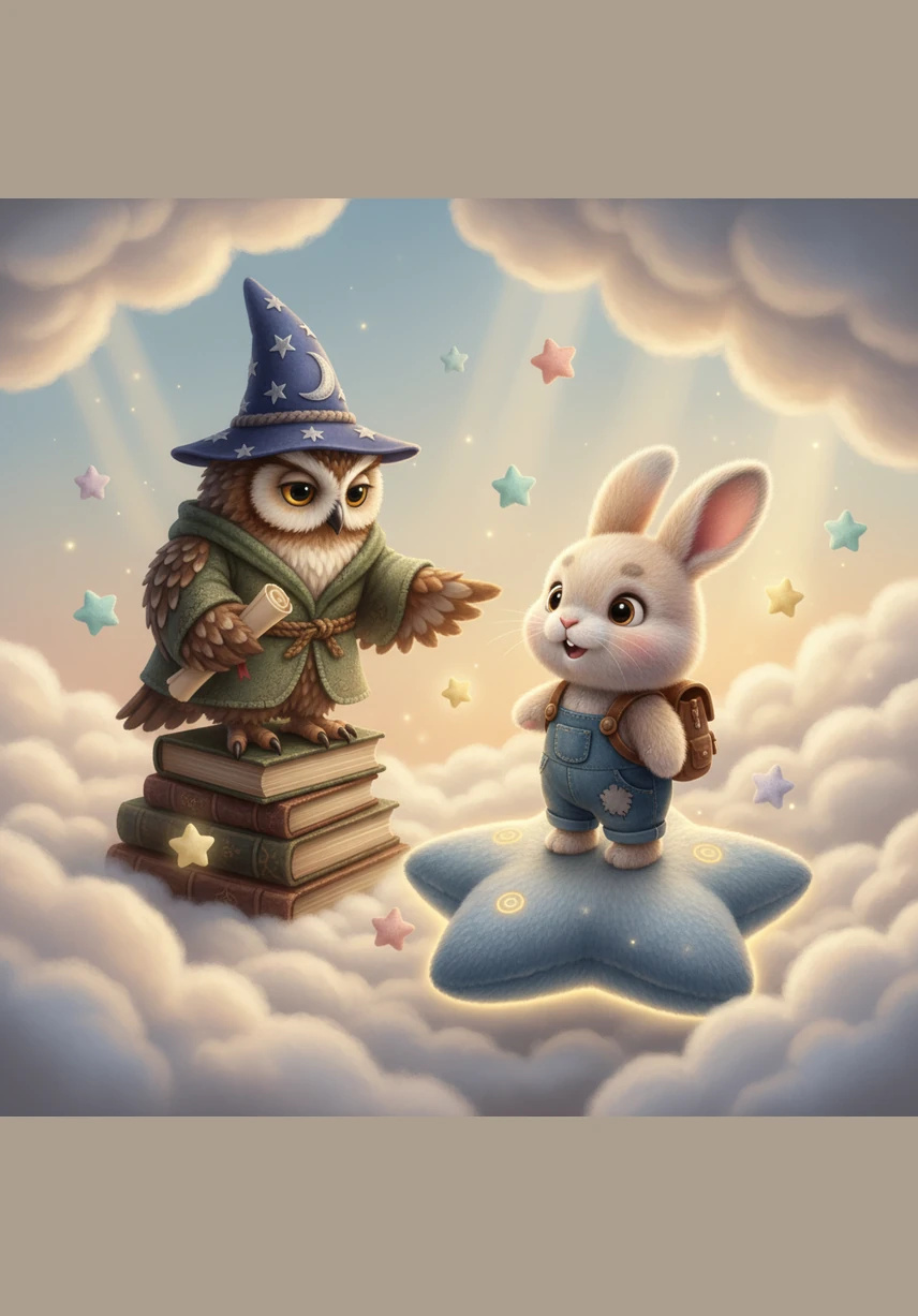 Their first stop was the Cloud Forest, where the trees were made of giant marshmallows and the ground felt like walking on cotton candy. Pip bounced gently from one fluffy mound to another, feeling lighter than a feather. The air was cool and smelled like fresh rain and sweet vanilla.