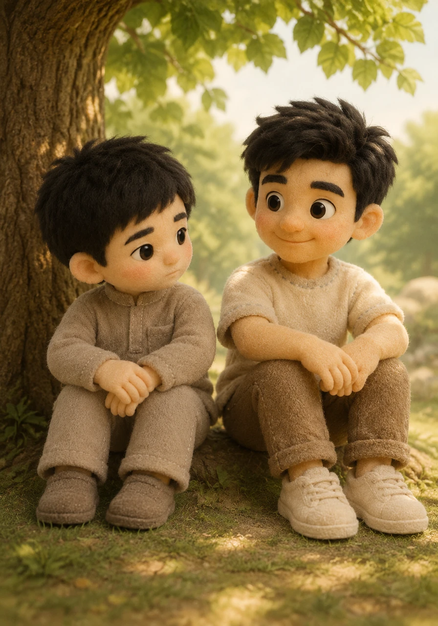 Sitting under the shade, Fariko quietly asked Putra why he was always so remarkably kind to everyone he met. Putra gave a soft laugh, explaining that everyone in a place like this simply needs a friend to lean on. In that gentle moment, the emotional distance between them began to melt away entirely.