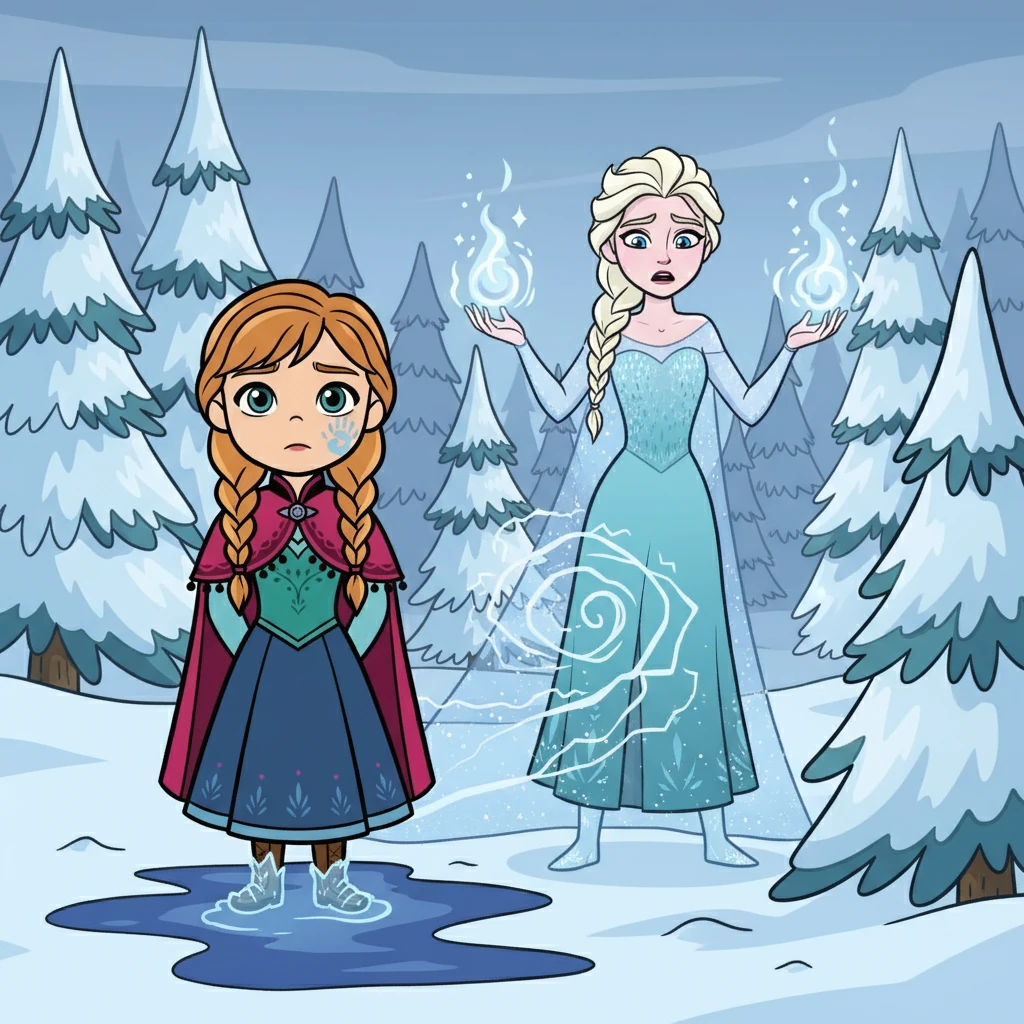 Elsa, overwhelmed by fear and unable to control her powers, accidentally struck Anna with ice magic. Anna's health started to decline, a chilling side effect.