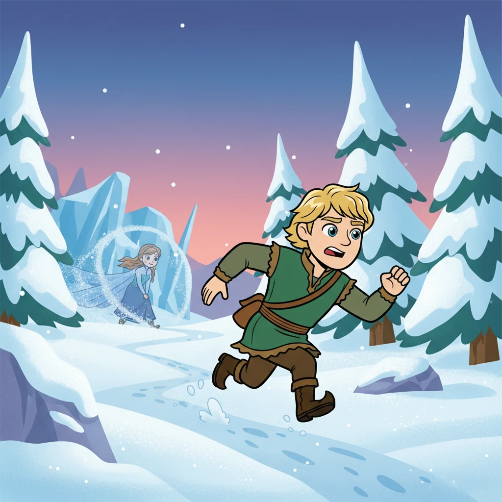Kristoff realized his feelings for Anna and raced to her side, hoping his love could save her. He was prepared to do anything to see her well.