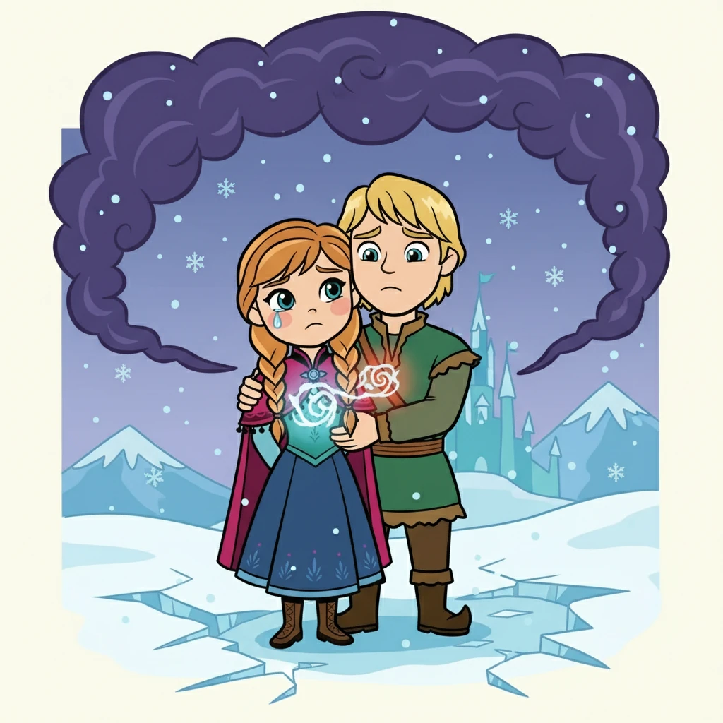 However, Kristoff's love wasn't enough. Anna's heart remained frozen. Despair threatened to engulf them.