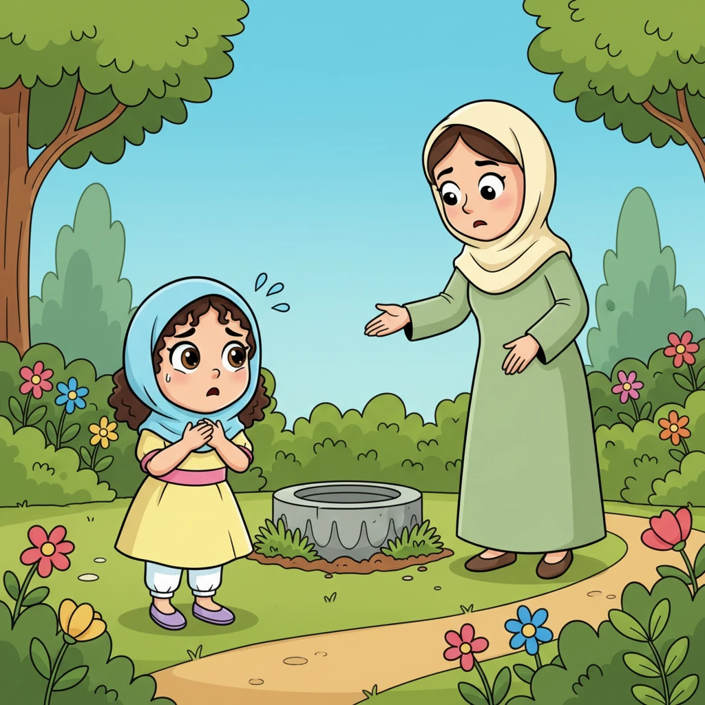 تھوڑی دیر بعد، اماں باغ میں آئیں اور خالی جگہ دیکھ کر حیران رہ گئیں۔ انہوں نے زارا سے نرمی سے پوچھا کہ کیا اسے گلدان کے بارے میں کچھ معلوم ہے۔ زارا کا دل ڈر کے مارے حلق میں آ گیا۔