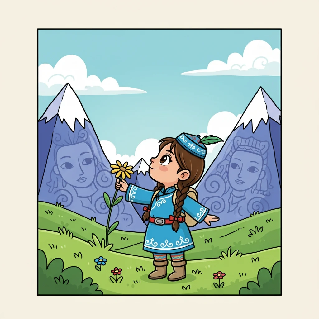 Айгуль в горах Кыргызстана - Nature & Science