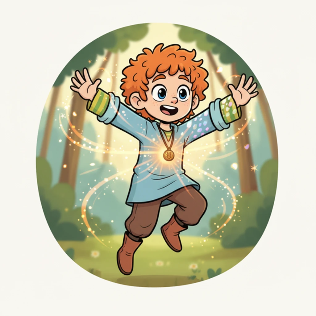 A warm, tingling sensation spread through Niko, making his skin shimmer with iridescent colors. Patches of smooth, pearlescent scales began to appear on his arms, sparkling like precious jewels. He felt a surge of new energy, like a tiny spark igniting within him.