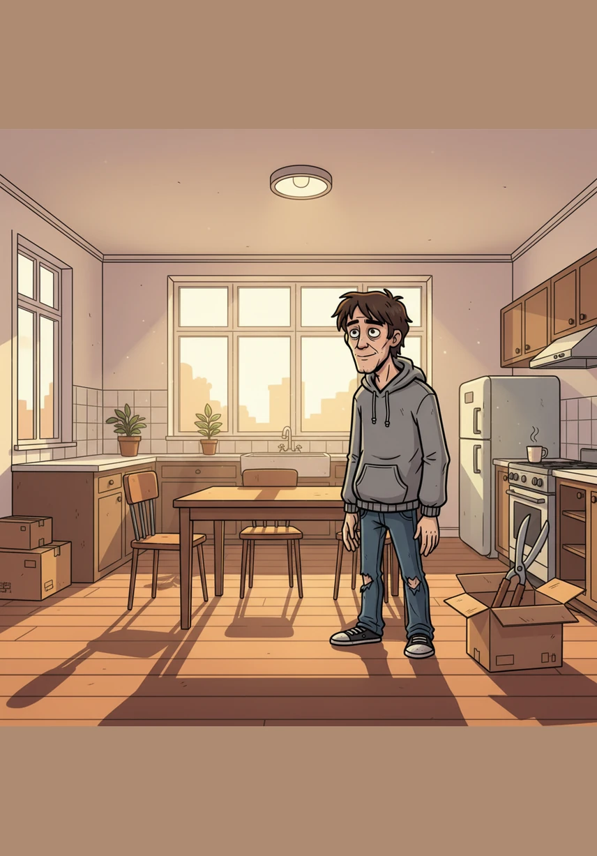 林默想起这一周来的怪事,冰箱里的食物总是无故消失。他看着手中空掉的包装袋,怀疑是自己记性变差,或是这间空旷的屋子里潜伏着看不见的窃贼。