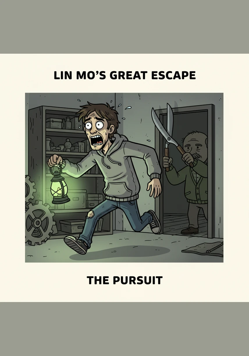 恐惧如冰冷的藤蔓缠绕上脊梁,他无法在死寂的房间里多待一秒。他跌跌撞撞地冲向门口,猛地拉开房门,楼道里惨白的声控灯瞬间亮起,刺得他睁不开眼。