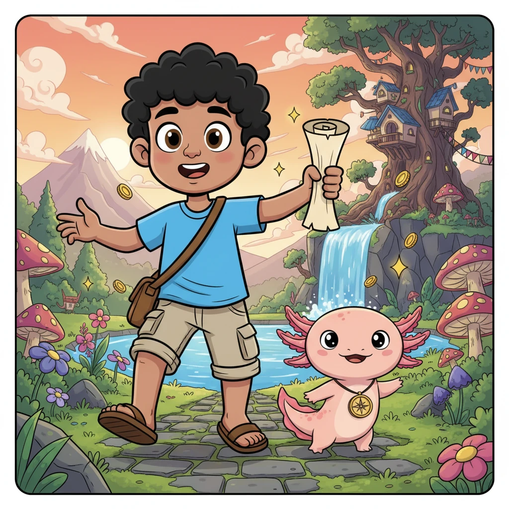 Leo y el Ajolote Aventurero
