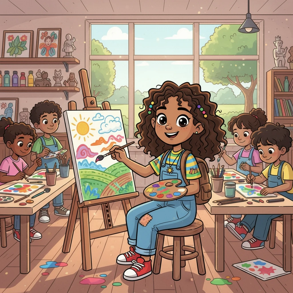 In the art club, Sofia discovered a passion for painting. She found solace in expressing her feelings through art, capturing the beauty of her new surroundings and the emotions that swirled within her. She began to see her new life not as a burden, but as an opportunity.