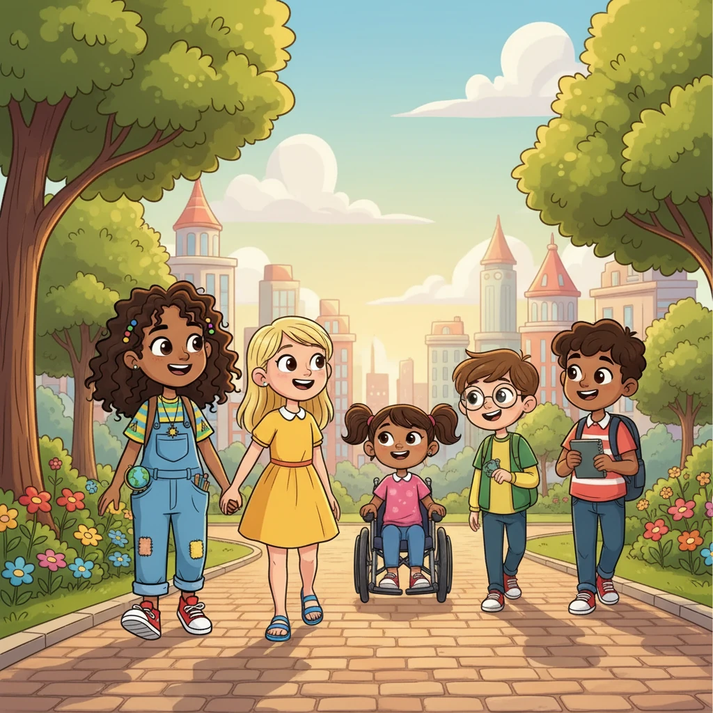 Sofia and Elena, hand in hand, walked through the park, laughing and chatting with their new friends. The city, once a symbol of fear, now felt filled with possibility. Sofia realized that life, like a painting, is a canvas of experiences, waiting to be filled with the vibrant colors of new beginnings.