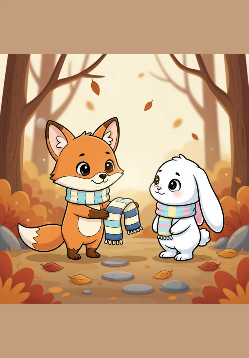 Felix smiled warmly and offered Bella his favorite knitted scarf to keep her warm and cozy. He promised to help her find her way home, feeling a sudden spark of purpose and joy in his heart. For the first time in a long time, Felix wasn't thinking about being lonely anymore.