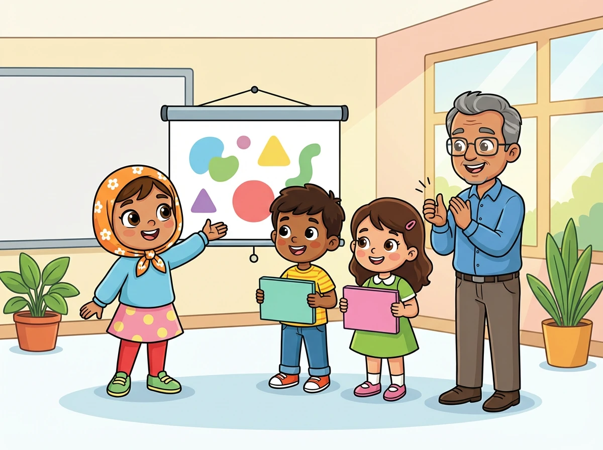 Pada hari pembentangan esei, Farah dan rakan-rakannya membentangkan pandangan mereka dengan yakin. Dr. Kamal memuji usaha mereka dan menggalakkan mereka untuk terus meneroka dunia falsafah. Mereka berasa bangga dan bersyukur kerana telah menyertai wacana tersebut.