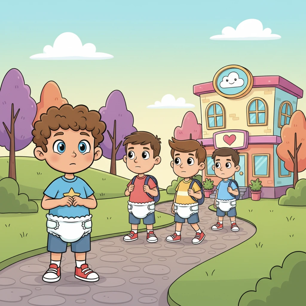 As Finn approached his teenage years, a sense of wonder mixed with a little nervousness filled him. He saw older boys, still in their comfy diapers, heading to a special clinic, their journey just beginning.