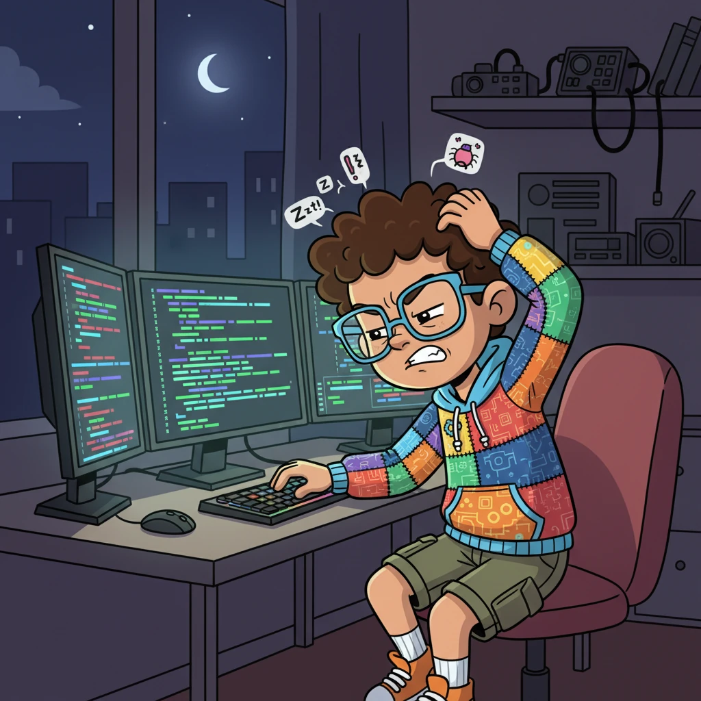 Days turn into nights as Alex refines her plugin. She encounters a tricky bug, a stubborn line of code that resists her efforts. Frustration flickers across her face, but she remains undeterred, fueled by her passion for innovation.