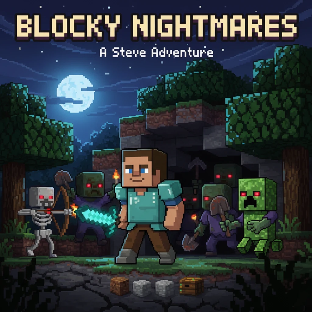 Steve's Blocky Battle: A Minecraft Adventure - Adventure stories