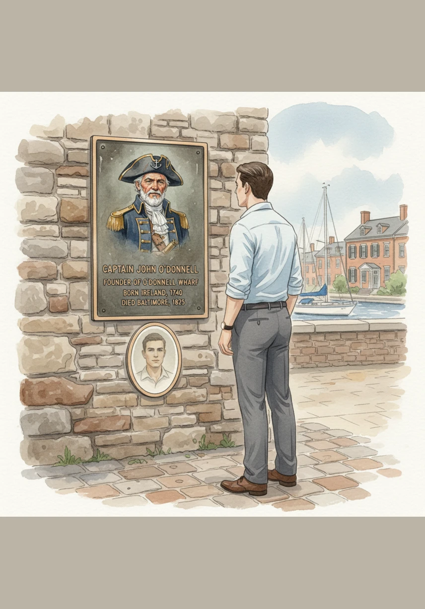 He pauses before a historic plaque telling the tale of Captain John O’Donnell, who traveled from the distant port of Guangzhou to build a legacy here in the early 1700s. The neighborhood’s name, Canton, serves as a lasting tribute to the maritime trade that once made this area a vital gateway for the world’s goods.