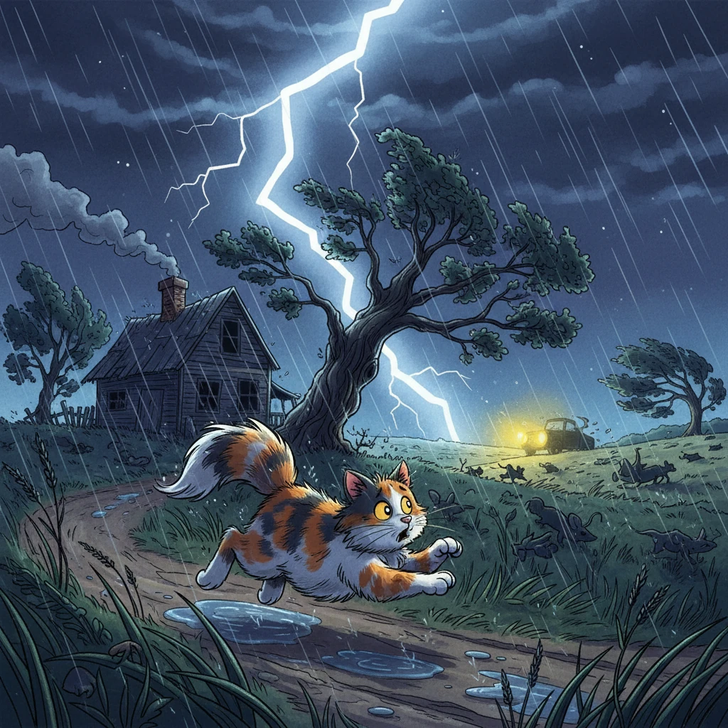 A brave cat explores the city - Animal stories