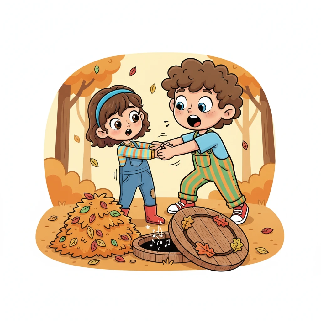 With a surge of courage, Nam pulled An free, revealing not a ghost, but a cleverly disguised trapdoor hidden beneath the leaves. A faint clinking sound drifted from the dark opening, hinting at something more substantial than a mere spirit. A shiver of realization, both chilling and intriguing, ran down their spines.