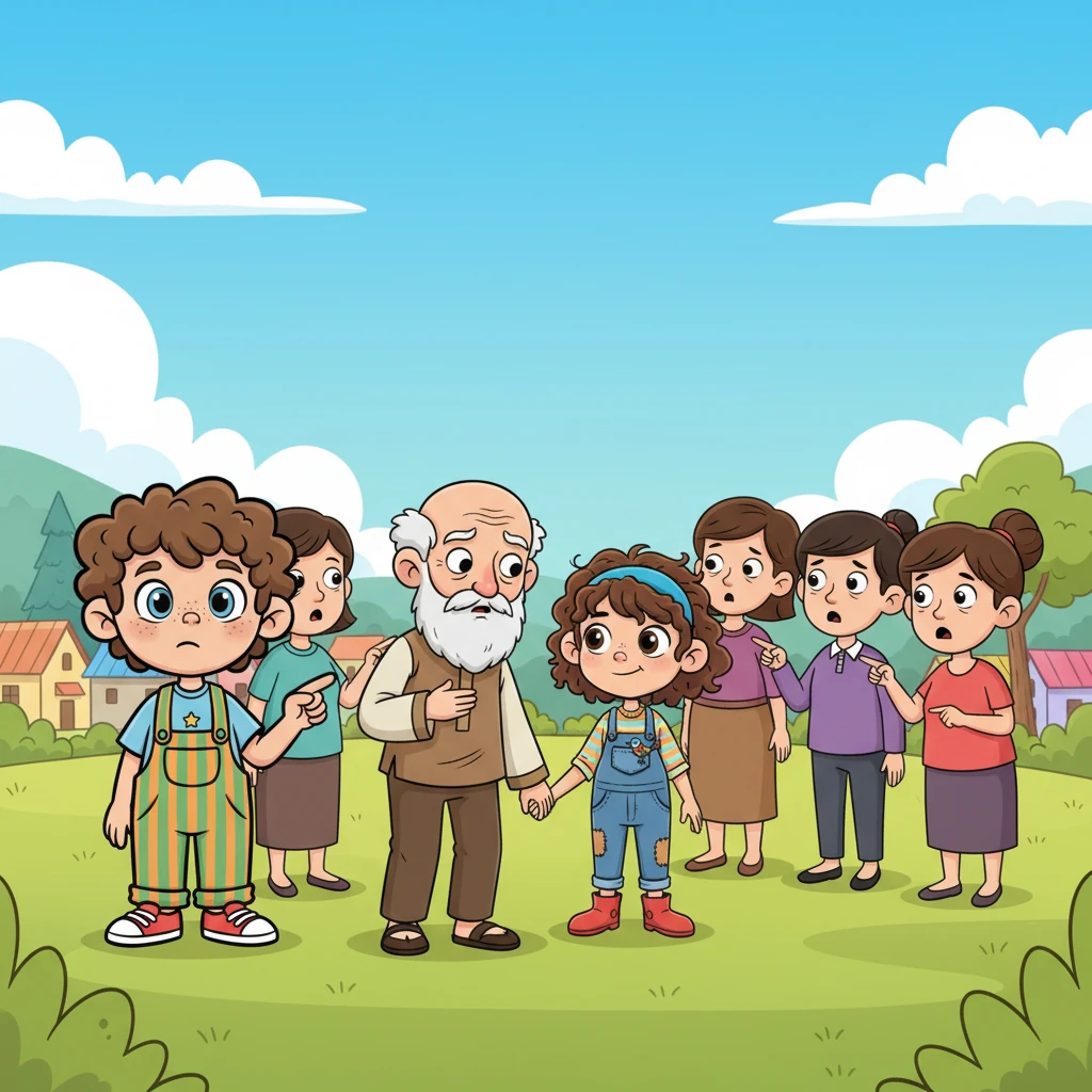 Hand in hand, with the now-free grandfather walking cautiously beside them, Nam and An bravely approached their bewildered families. The sight of the long-lost patriarch, combined with the children's earnest pleas, brought a stunned silence, then a flurry of confused whispers from the assembled relatives. It was time for the truth.