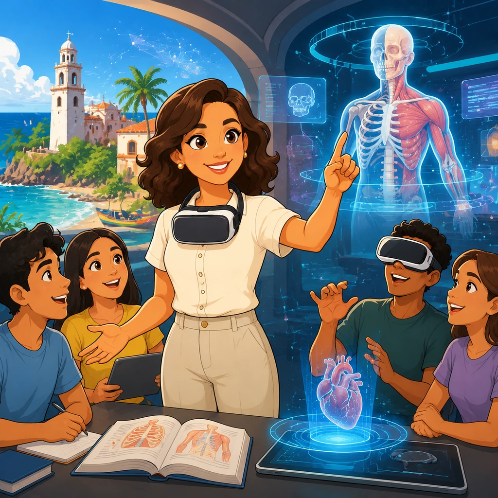 Ana María y el Horizonte Digital: Innovando la Anatomía - educational