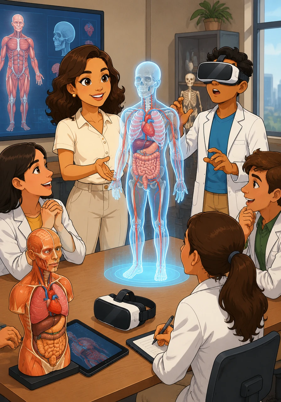 La innovación de Ana María transformó el aprendizaje en una experiencia compartida de descubrimiento, asombro y debate académico de alto nivel. Los estudiantes de pregrado ahora comprendían la arquitectura del cuerpo humano con una claridad y un entusiasmo que antes parecía inalcanzable.