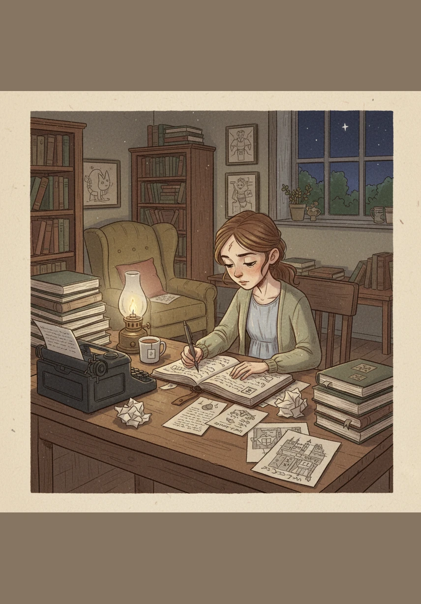 A pesar de que muchas editoriales le dijeron que su historia no funcionaría, Joanne nunca dejó de creer en la magia de sus palabras. Guardaba cada carta de rechazo con tristeza, pero su determinación era mucho más fuerte que cualquier obstáculo en su camino.