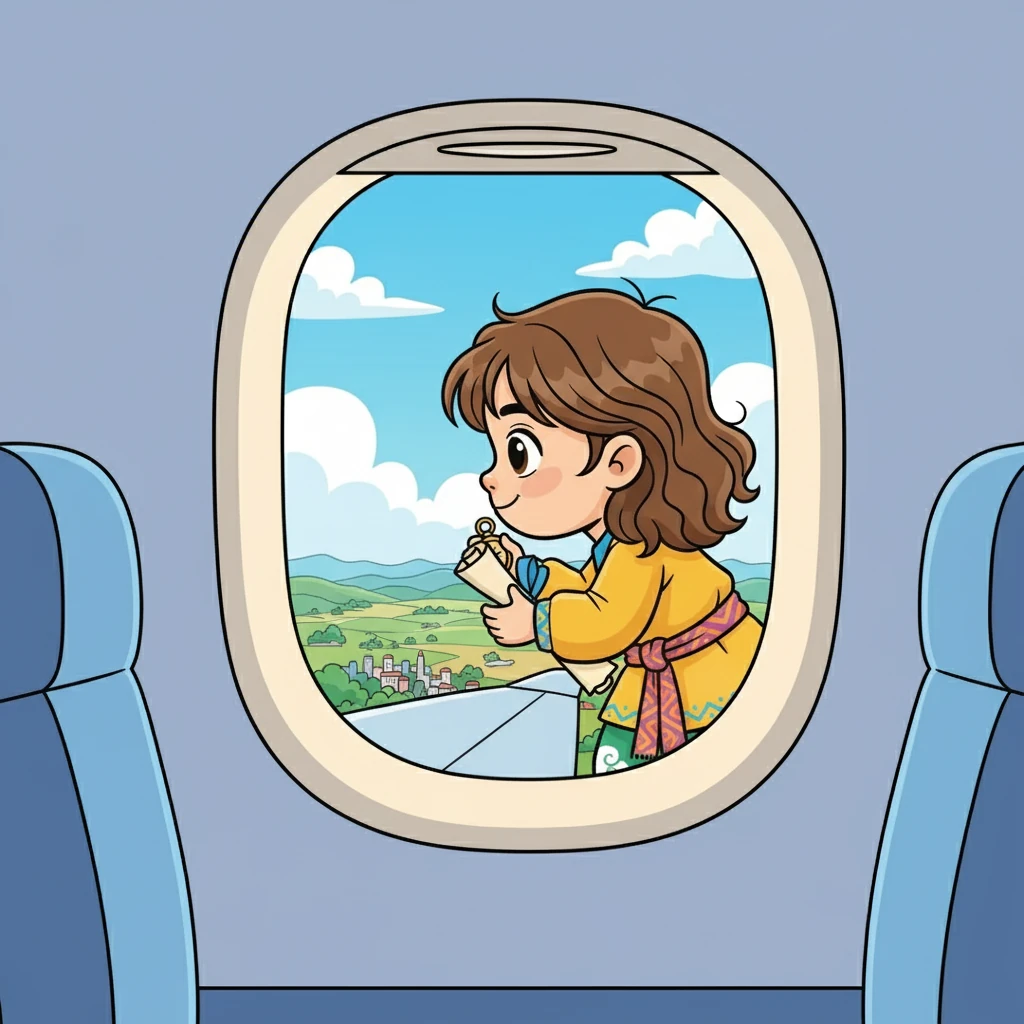 Ұшақ көтерілді. Әлия терезеден қарап, төмендегі қала мен даланы көрді. Ол өзін бақытты сезінді.